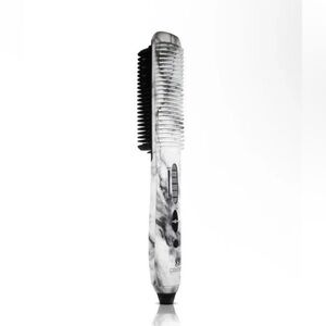 ROYALE Genius Heating Multi-Purpose Ceramic Hair Brush - White Marble